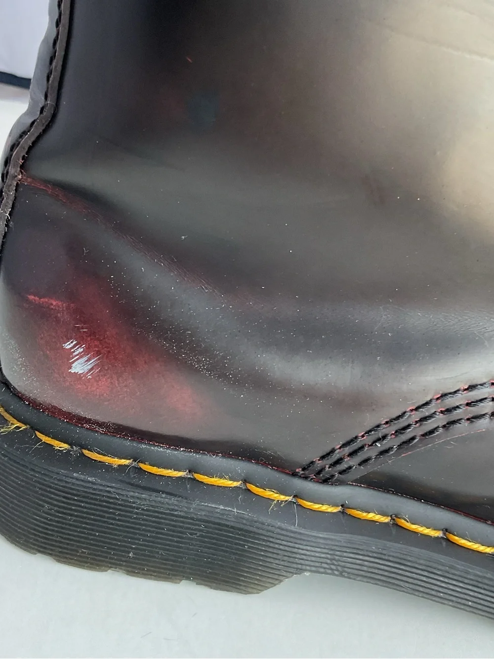 Dr Martens 1460 Pascal Front Zip Cherry Red Women’s Size 8 Rare VHTF